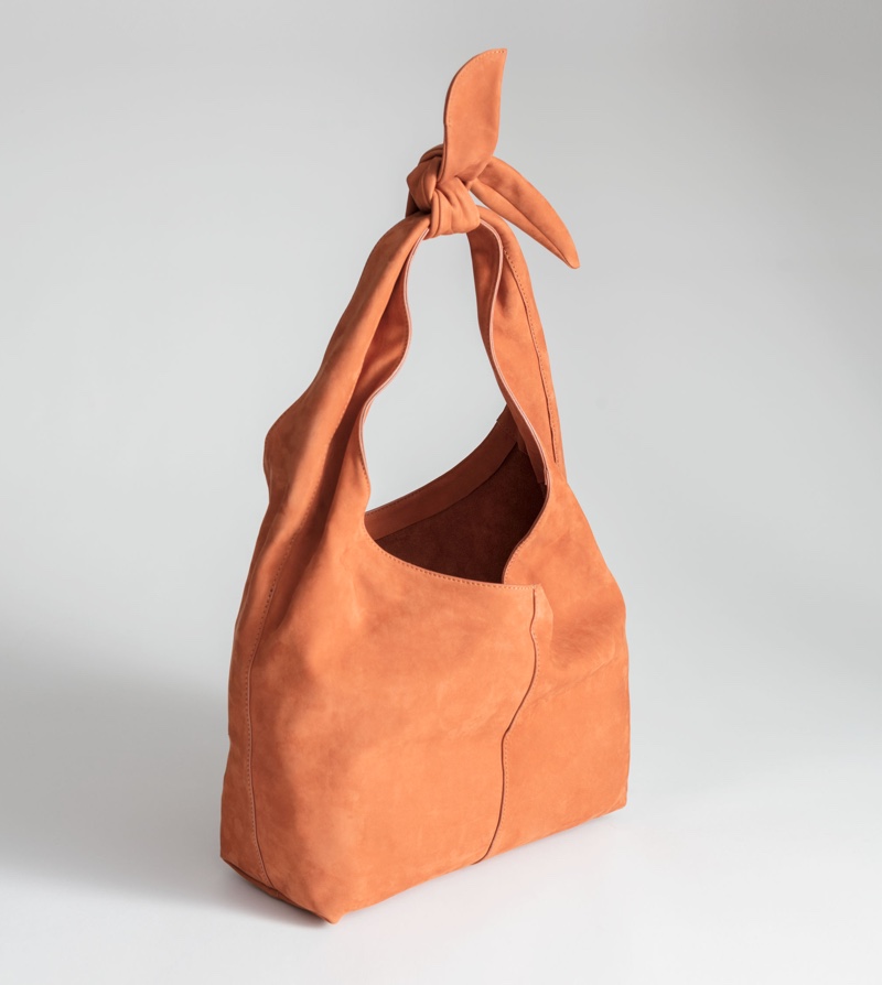 & Other Stories Soft Suede Tie Up Bag $149