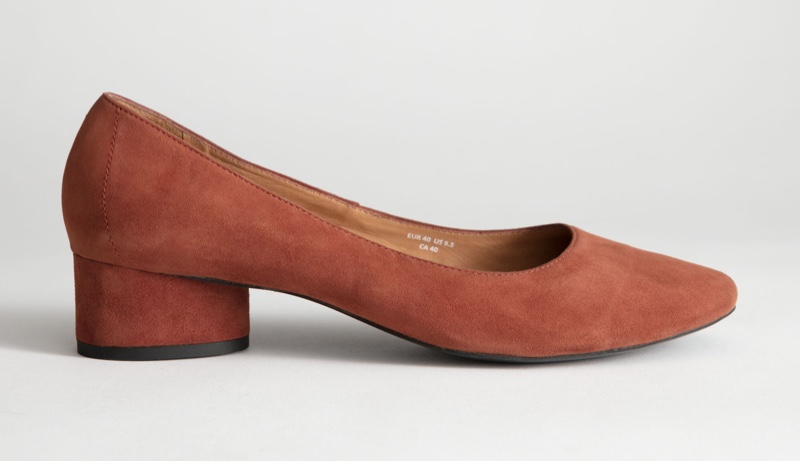 & Other Stories Suede Ballerina Pumps $99