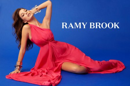 Camila Morrone wears pink dress in Ramy Brook spring-summer 2019 campaign