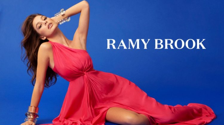 Camila Morrone wears pink dress in Ramy Brook spring-summer 2019 campaign