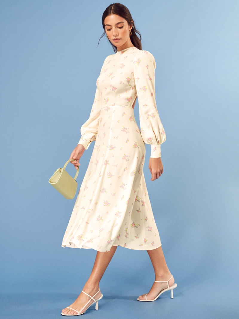 Reformation Abigale Dress in Vacation $218
