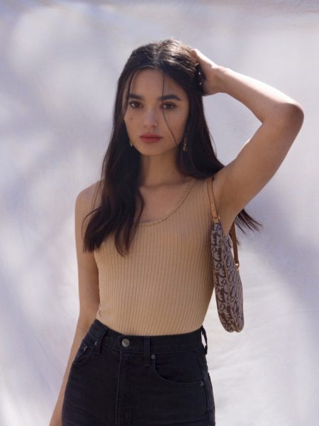 Upgrade Your Everyday Wardrobe in the Latest Ref Jeans Reformation Shani Top in Buff $38