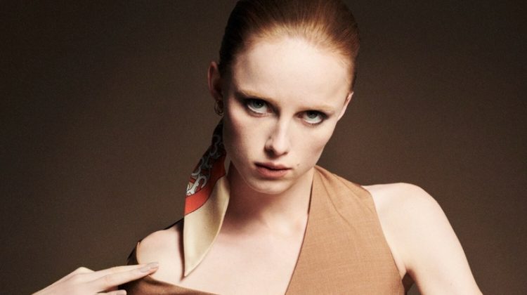 Rianne van Rompaey Models Burberry Looks for AnOther Magazine