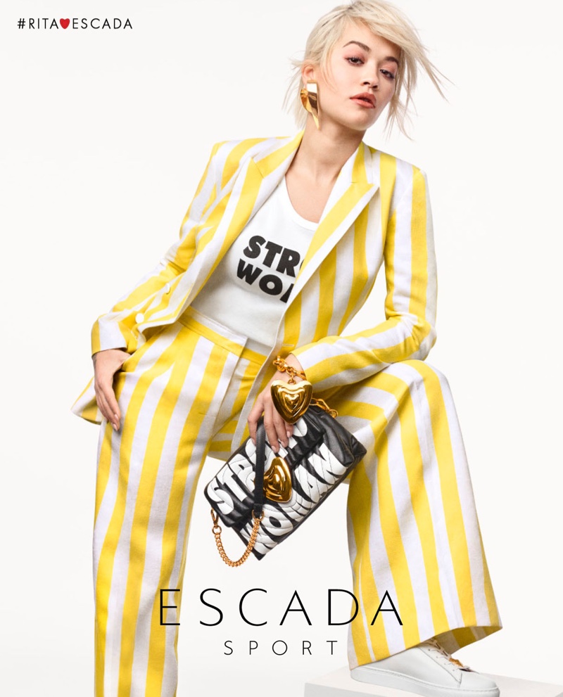 Suiting up, Rita Ora fronts Escada spring-summer 2019 campaign