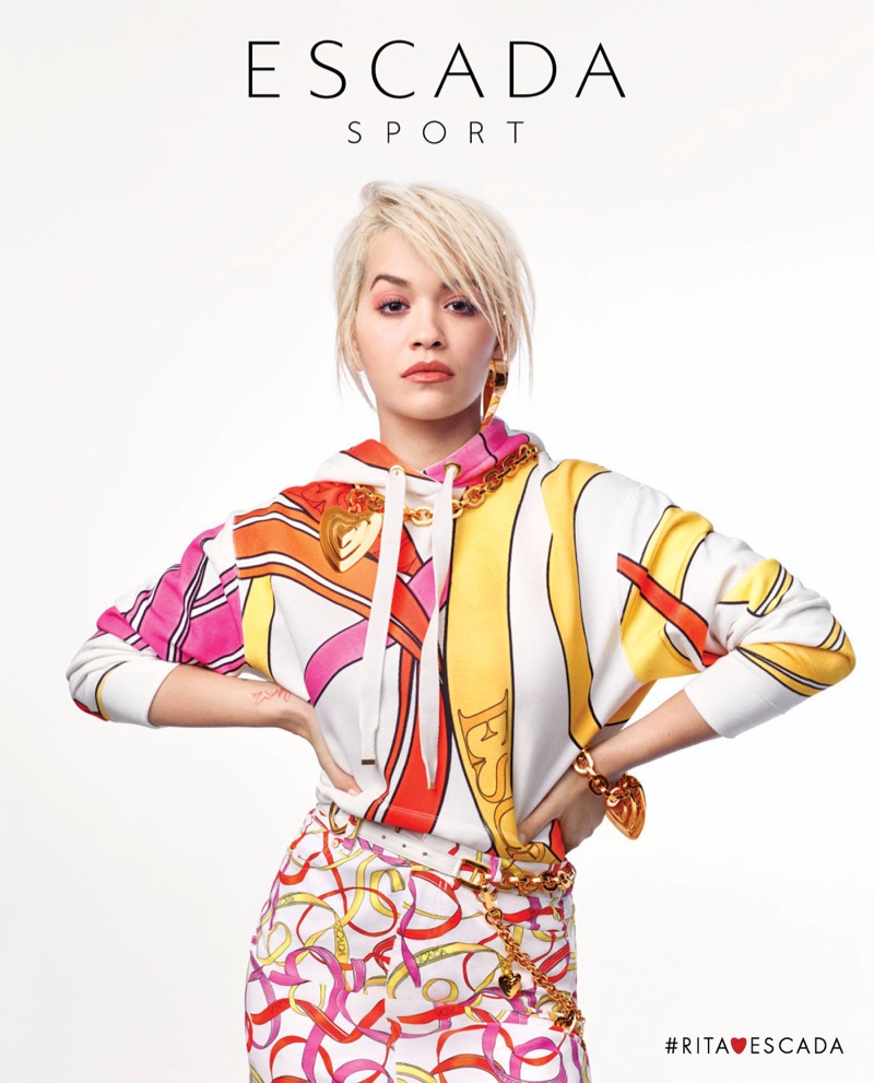 Singer Rita Ora appears in Escada Sport spring-summer 2019 campaign