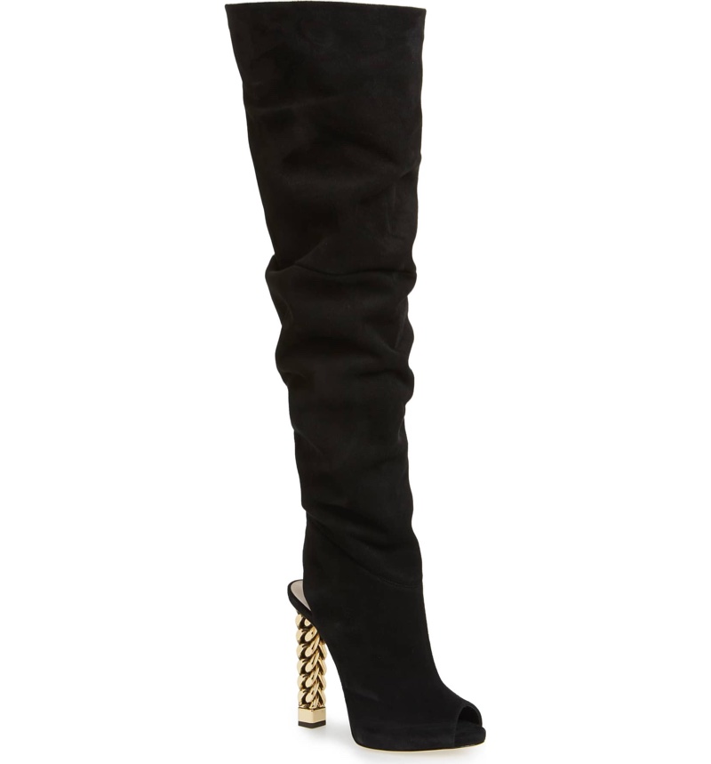 Giuseppe Zanotti x Rita Ora Chain Heel Over the Knee Boot $1,995