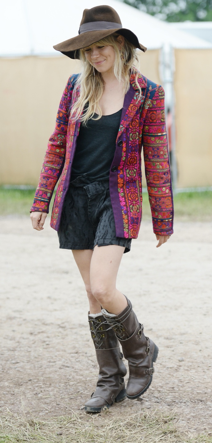 Sienna Miller Boho Outfit Music Festival