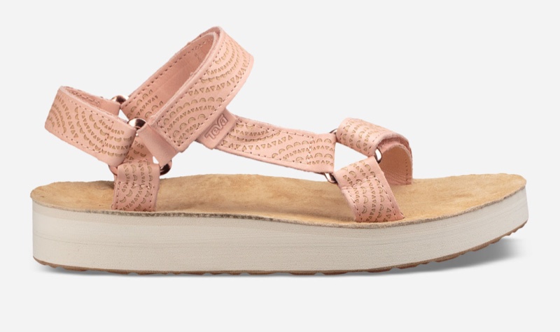 Teva Midform Universal Geometric Sandal in Tropical Peach $85