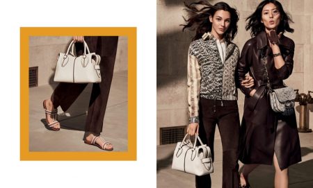 Liu Wen & Vittoria Ceretti Front Tod's Spring 2019 Campaign An image from the Tod's spring 2019 advertising campaign
