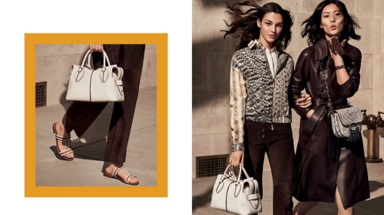 Liu Wen & Vittoria Ceretti Front Tod’s Spring 2019 Campaign