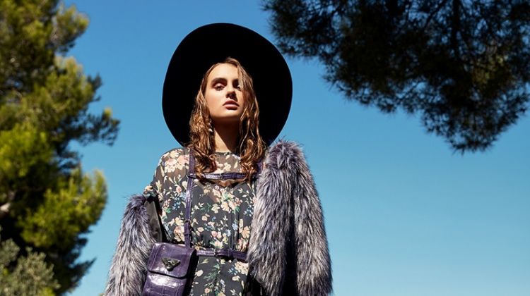 Victoria Vedi Poses in Western Styles for Cosmopolitan Mexico