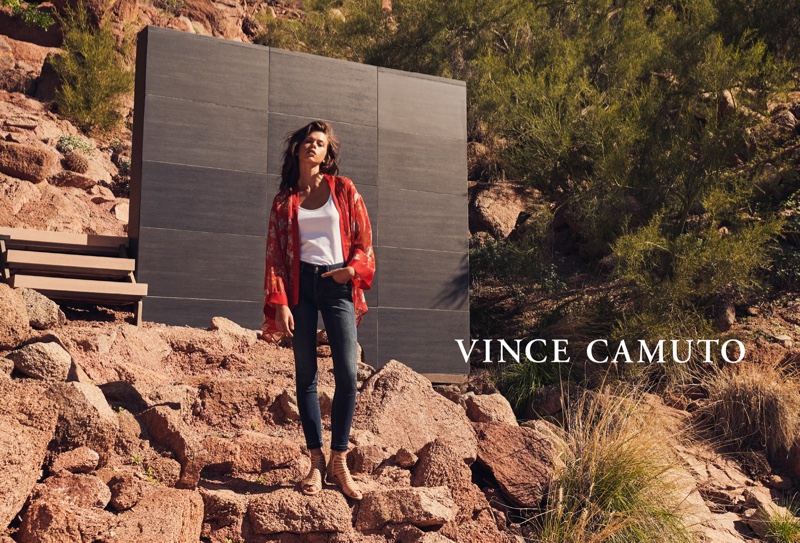 Georgia Fowler appears in Vince Camuto spring-summer 2019 campaign