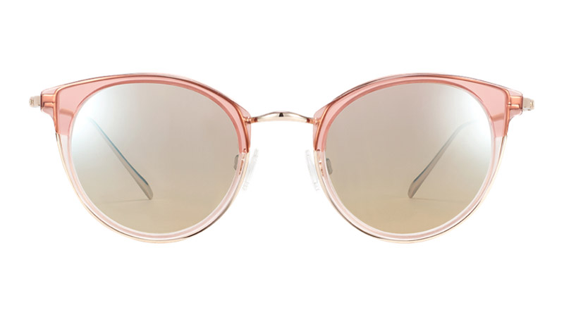 Warby Parker Faye Sunglasses Layered Rose Quartz Crystal Riesling