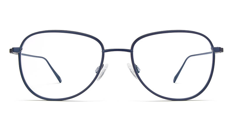 Warby Parker Waldman Glasses in Brushed Navy with Jet Black Matte $195