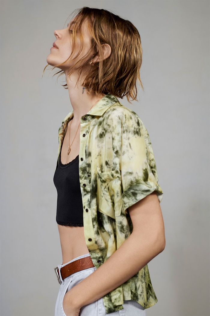 Freja Beha Erichsen models grunge inspired looks for Zara