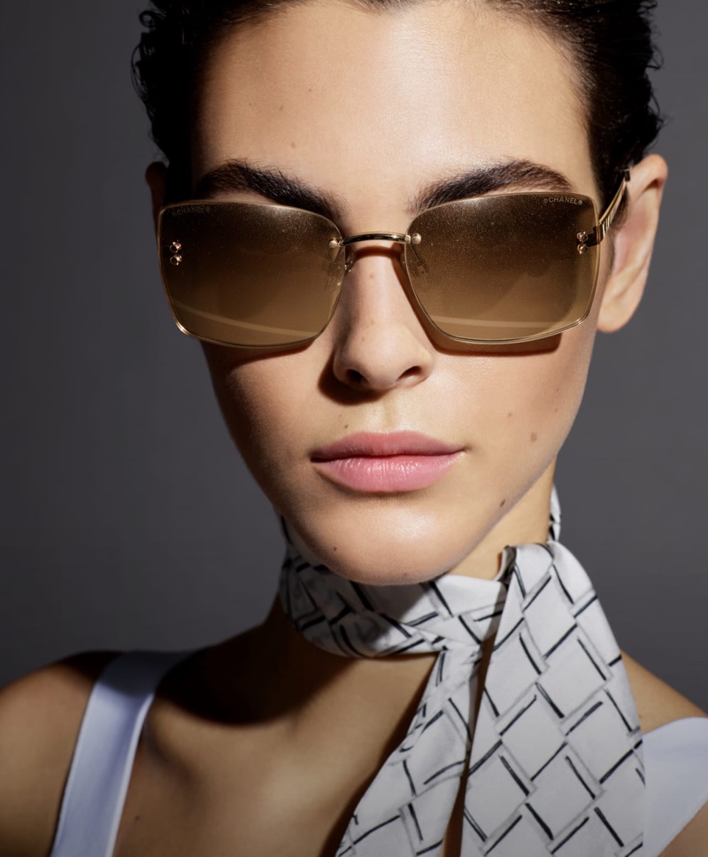 Vittoria Ceretti appears in Chanel Eyewear spring-summer 2019 campaign