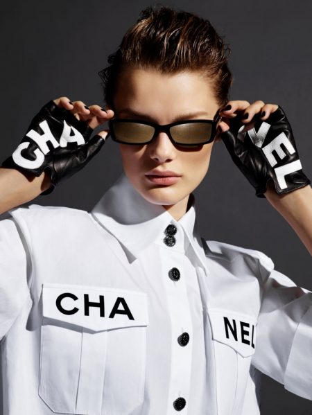 Kris Grikaite & Vittoria Ceretti Front Chanel Eyewear Spring 2019 Ads Kris Grikaite stars in Chanel Eyewear spring-summer 2019 campaign