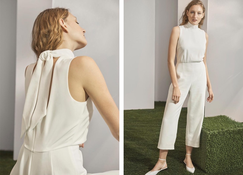 Club Monaco Symone Jumpsuit $289 and Ambrah Low-Heel $249