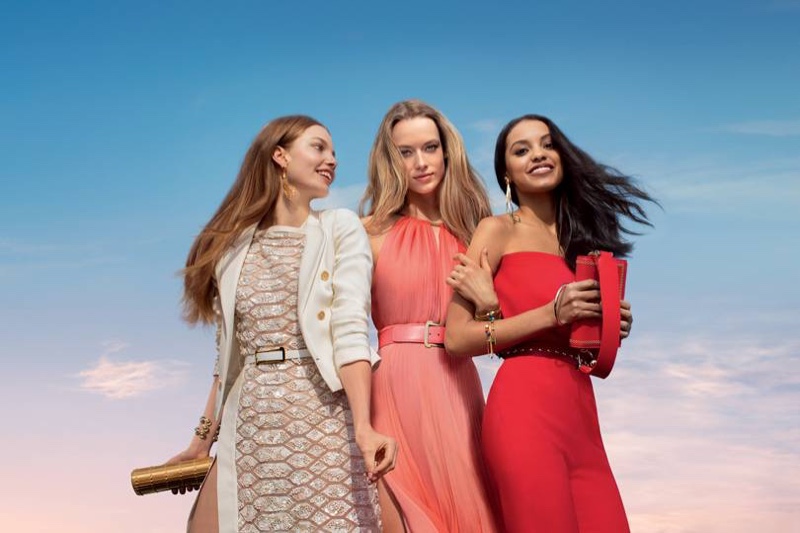 Kristine Froseth, Hannah Ferguson and Jasmine Daniels star in Elie Saab Girl of Now Forever fragrance campaign