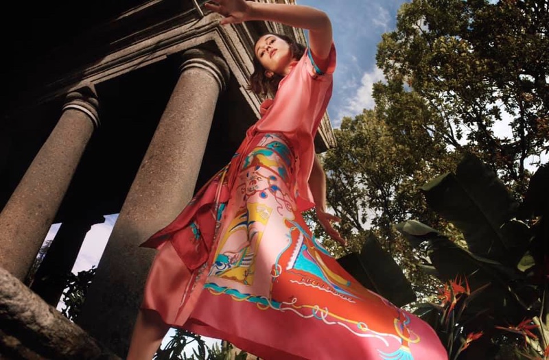 Mali Koopman stars in Emilio Pucci spring-summer 2019 campaign