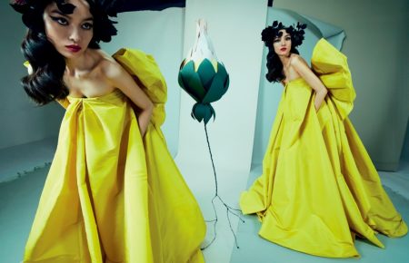 Fei Fei Sun Models Glamorous Designs for Vogue China Fei Fei Sun Models Glamorous Designs for Vogue China