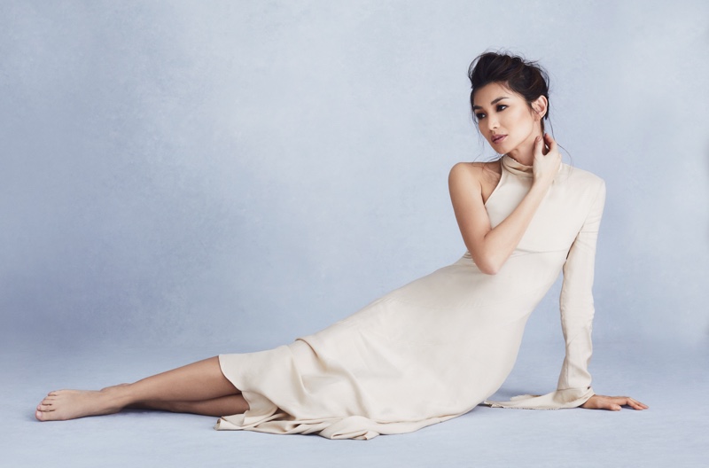 Gemma Chan looks elegant in white