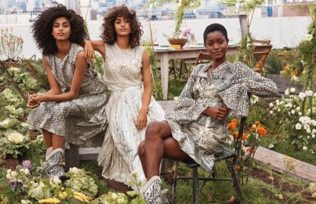 Imaan, Alanna & Oumie Model H&M Conscious Exclusive '19 Line H&M unveils Conscious Exclusive 2019 collection
