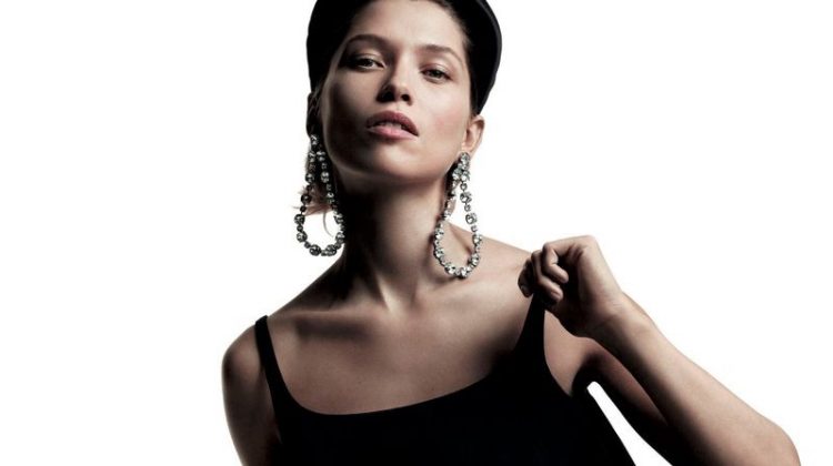 Hana Jirickova Wears Elegant Black Looks for Vogue Japan