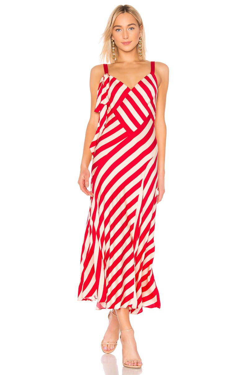 Jill Jill Stuart Clara Striped Maxi Dress $318