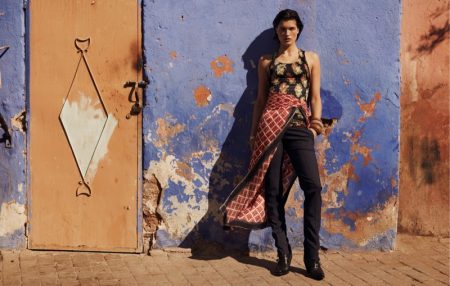 Julia Van Os Poses in Biker Styles for Vogue Arabia Julia Van Os Poses in Biker Styles for Vogue Arabia