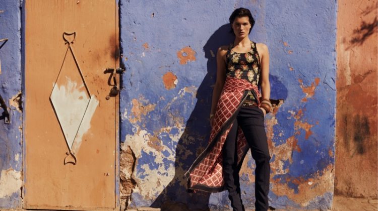 Julia Van Os Poses in Biker Styles for Vogue Arabia