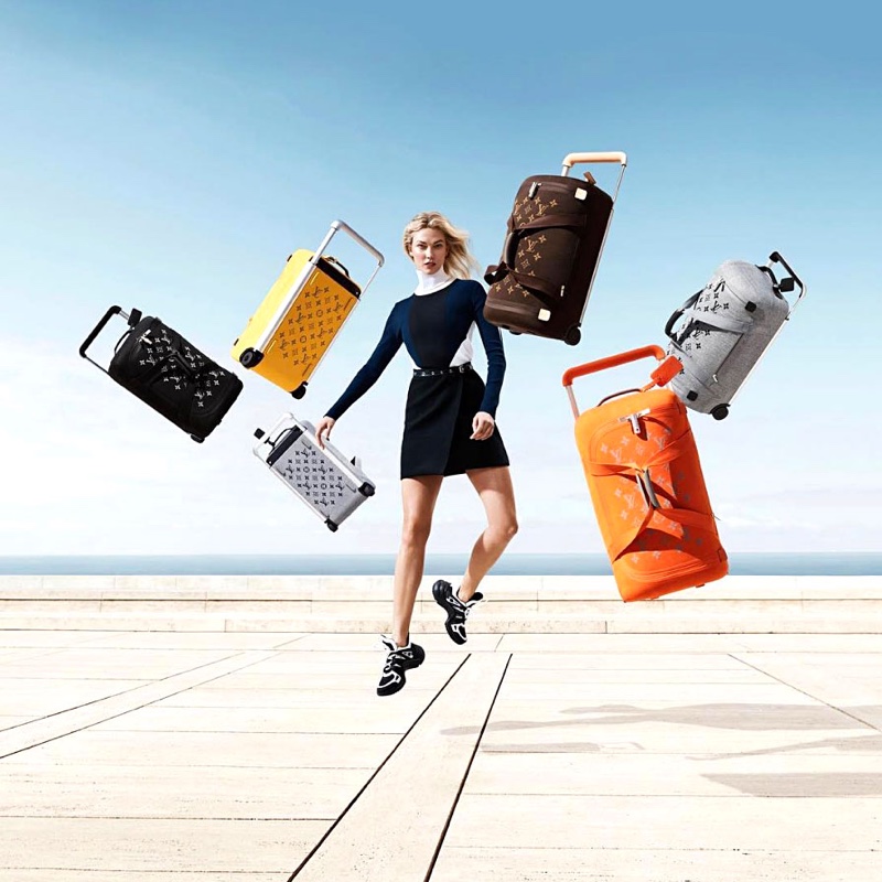 Louis Vuitton showcases new luggage Horizon line with model Karlie Kloss