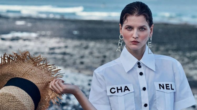 Katlin Aas Poses in Statement Styles for Marie Claire Italy