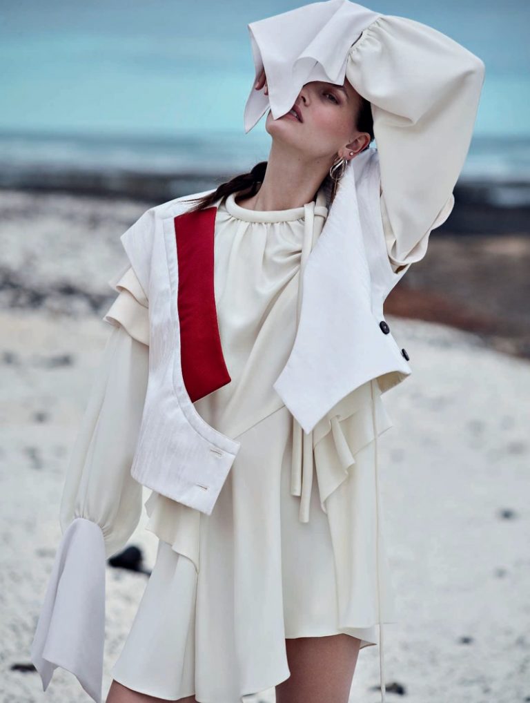 Katlin Aas Marie Claire Italy Beach Fashion Editorial