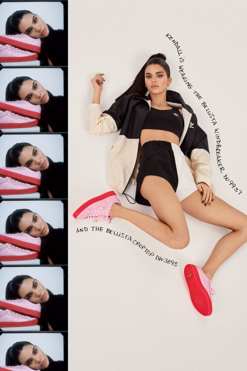 Model Kendall Jenner flaunts her figure in adidas Originals Sleek spring-summer 2019 collection