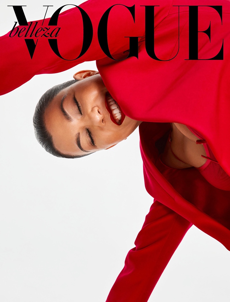 Flashing a smile, Kourtney Kardashian fronts Vogue Mexico Beauty April 2019 cover