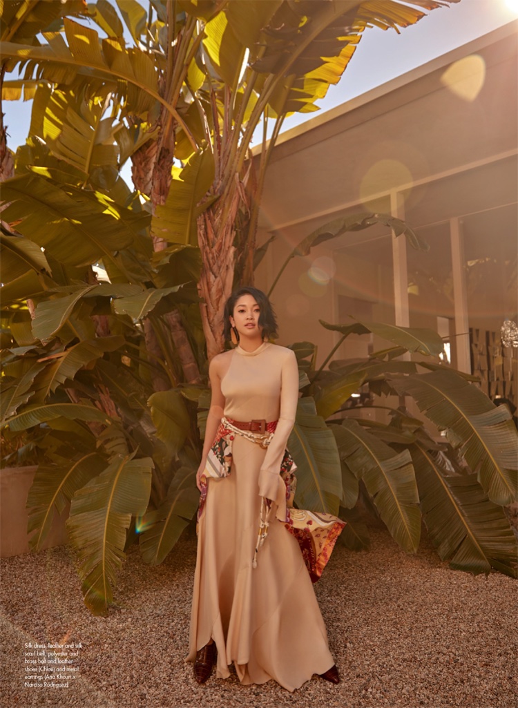 Actress Lana Condor wears relaxed Chloe look