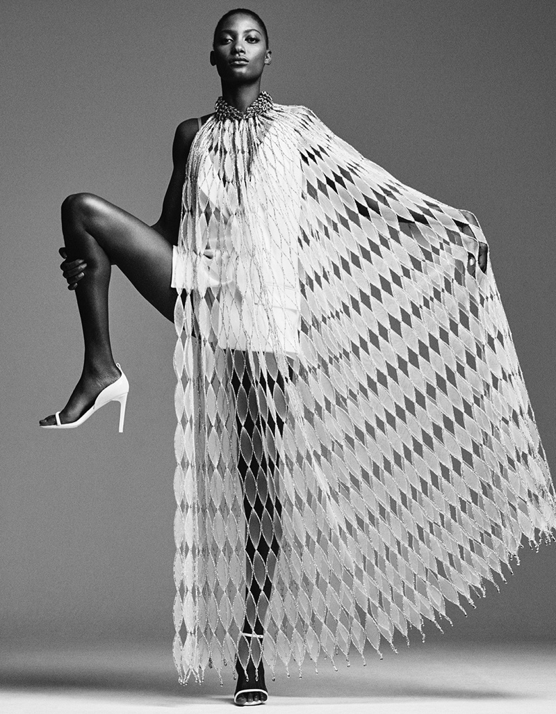 Mame Camara Models Couture Fashion for Vogue Arabia