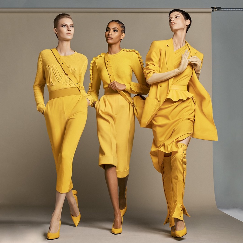 Yellow takes the spotlight in Max Mara spring-summer 2019 campaign