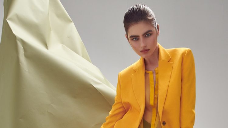 Nastya Zakharova Wears Spring Colors for ELLE Germany