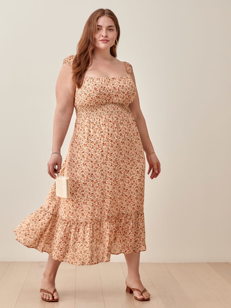 Reformation Extended Sizes Sunstone Dress $278