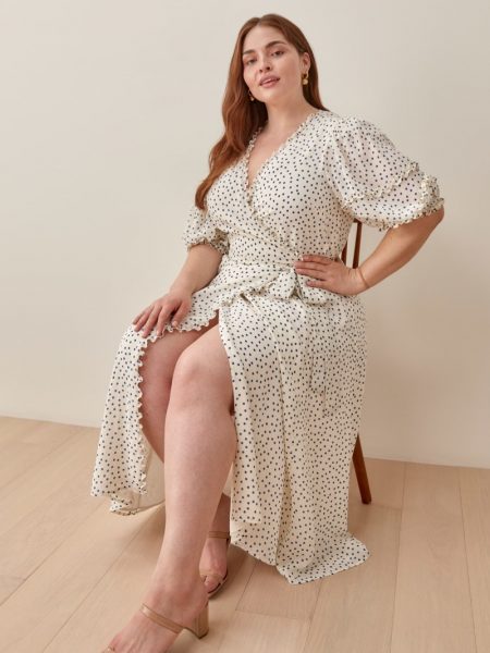 Curves Ahead: See Reformation's Latest Plus Size Designs Reformation Extended Sizes Tanna Dress $278