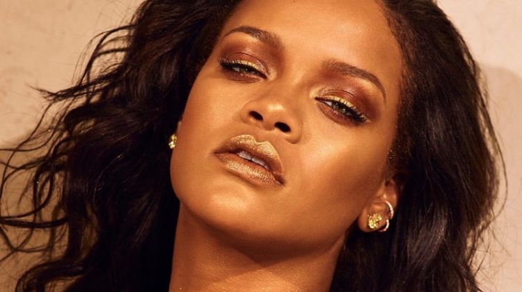 Rihanna wears Fenty Beauty Body Lava in Trophy Wife