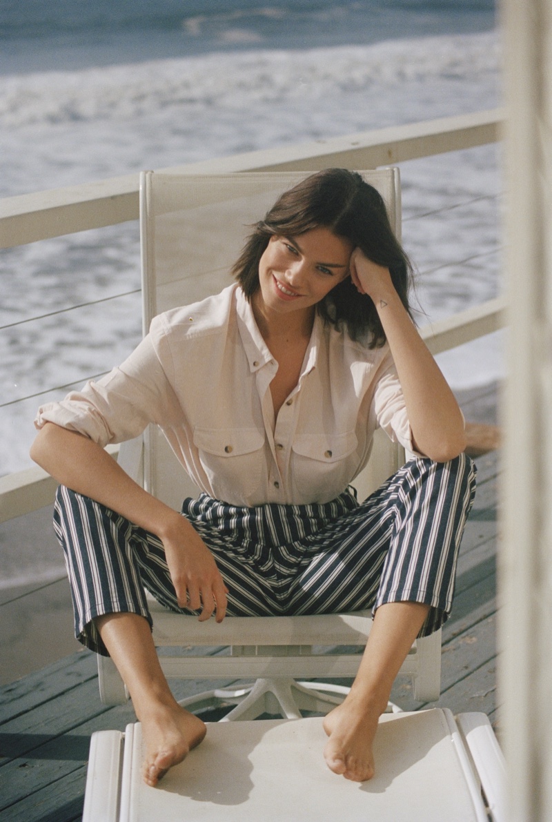 Rolla's Denim features stripe styles in spring 2019 campaign