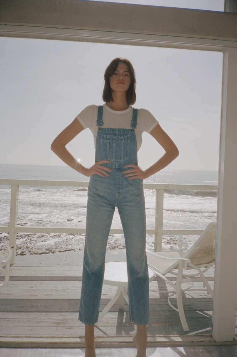 Model Hailey Clauson channels retro vibes in Rolla's Denim spring 2019 campaign