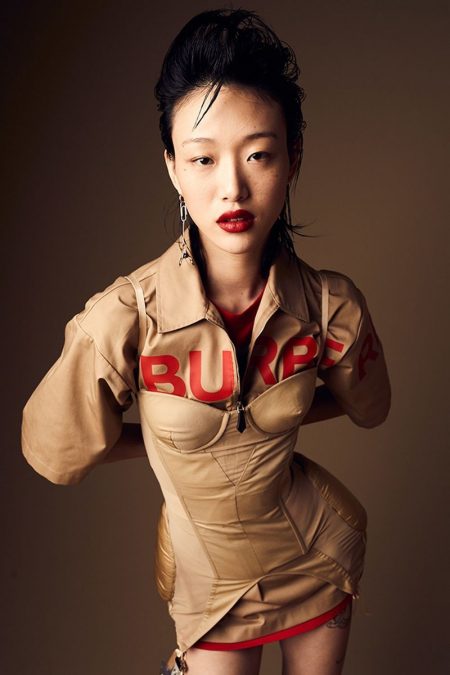 Sora Choi Wears Burberry Designs for W Korea