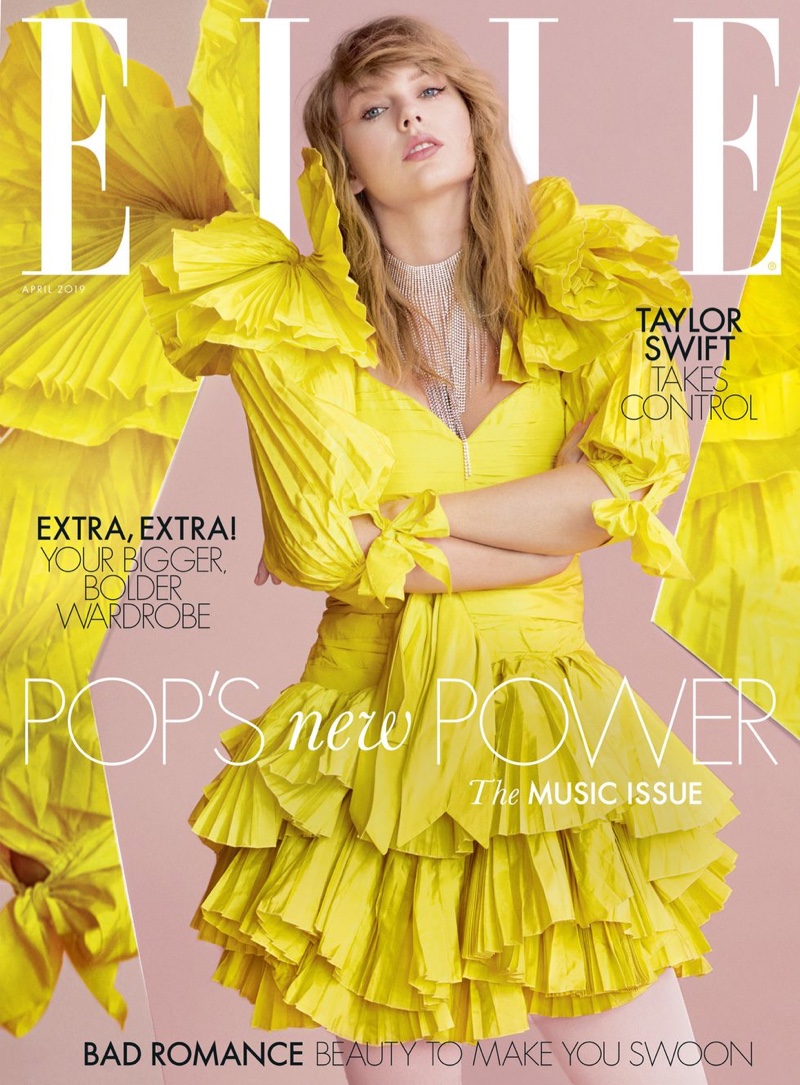 Taylor Swift Elle Uk 2019 Cover Fashion Shoot
