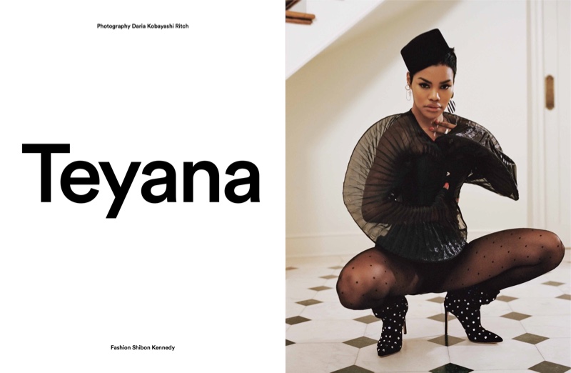 Teyana Taylor poses in Exit Magazine spring-summer 2019 issue