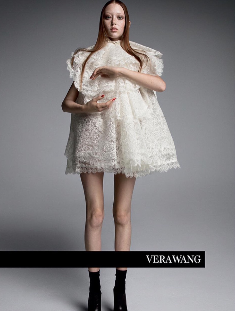 Sara Grace Wallerstedt stars in Vera Wang spring-summer 2019 campaign