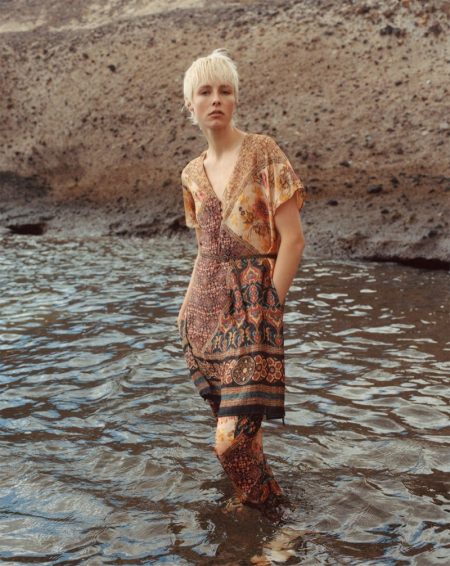Edie Campbell Poses in Relaxed Spring Styles for Zara